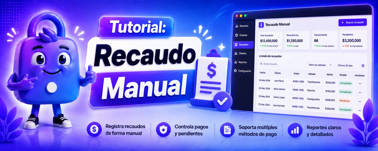 Tutorial: Recaudo Manual